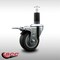 Service Caster 3.5'' SS Thermoplastic Rubber Swivel 1-1/4'' Expanding Stem Caster Total Lock Brake SCC-SSEXTTL20S3514-TPRB-114 - alternate 4